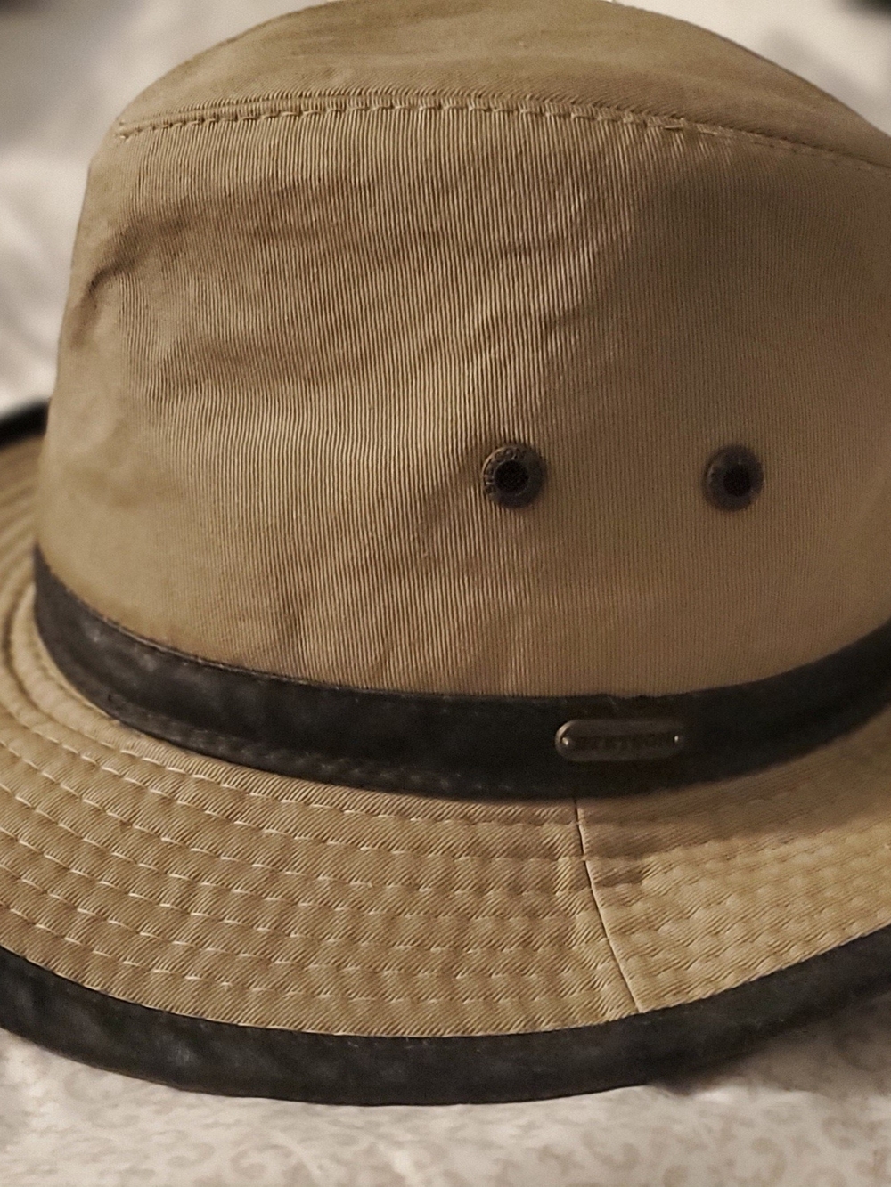 Stetson Hat Tan & Black Small